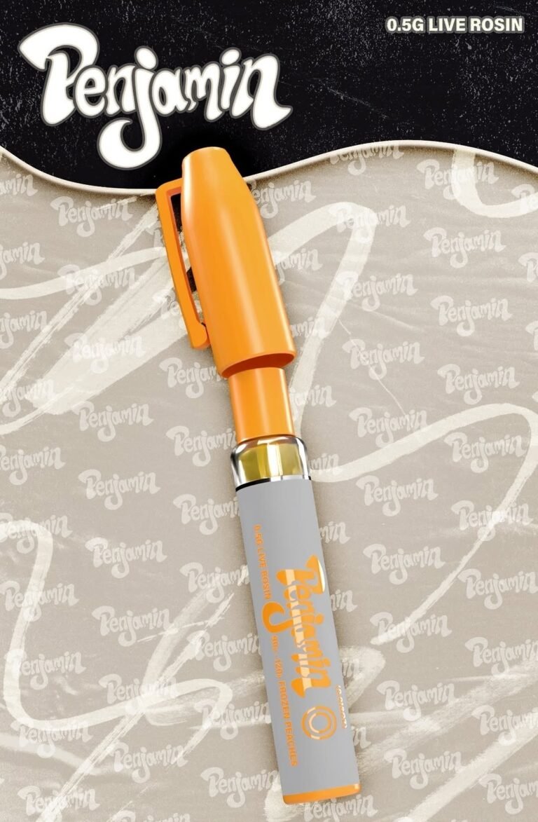Penjamin Live Rosin Disposable Vape 0.5G – Frozen Peaches Flavor (90u–120u Premium Extract)